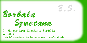 borbala szmetana business card